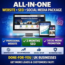 ALL-IN-ONE WEBSITE BUILD + SEO (3 MONTHS)