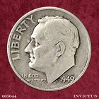 1949-D Roosevelt Dime (Circulated) Grade: Fine
