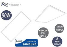 4 x 80W Ceiling Suspended LED Panel Office Lighting 1200x600 COOL White 6500K