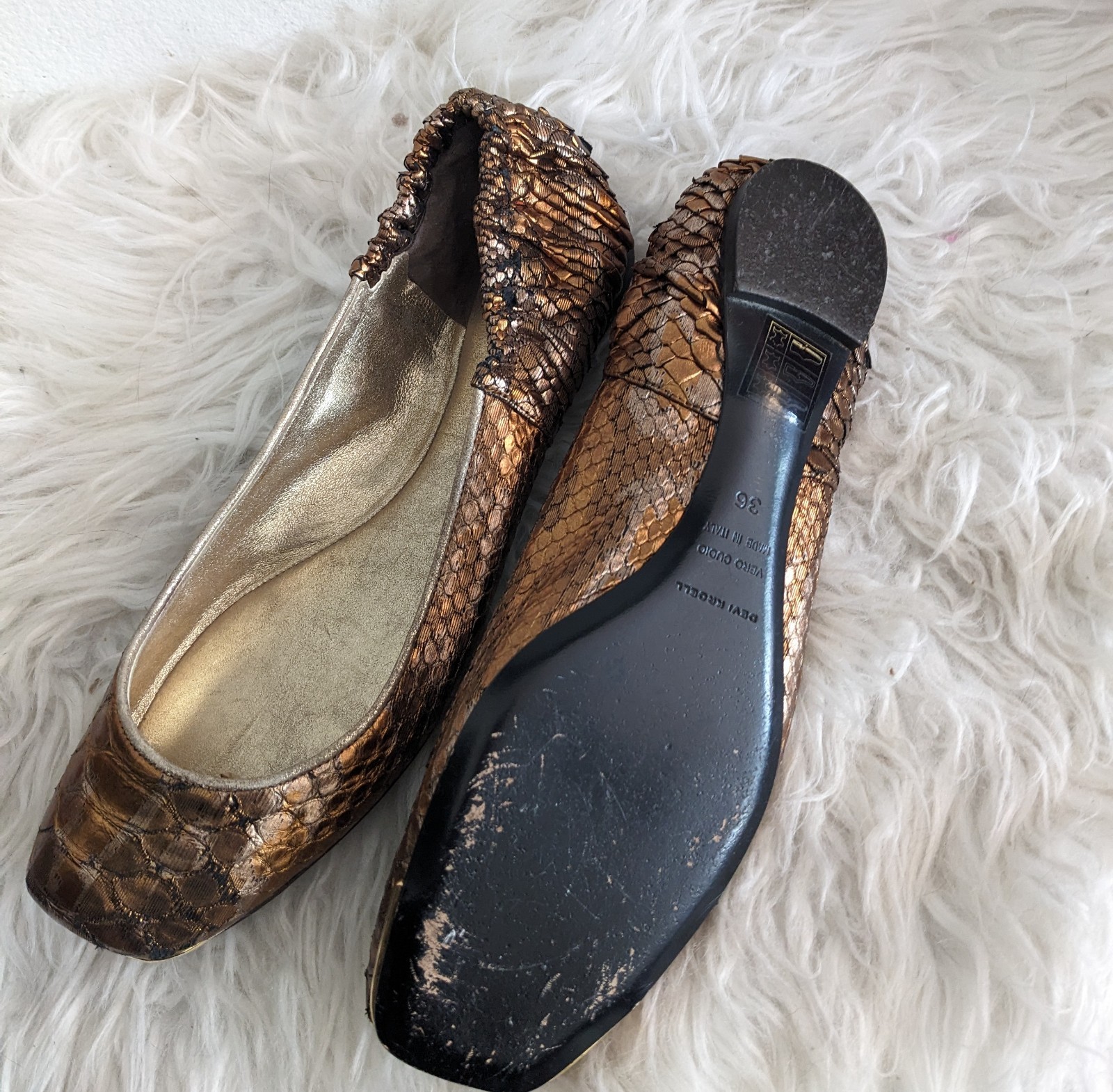 Devi Kroell Python Leather Snakeskin Reptile Ball… - image 6