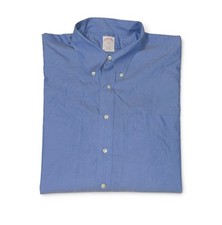 Brooks Brothers Regular Fit Blue L/S Non Iron Dress Shirt Size 18-36/37