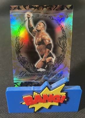 2026 Topps Chrome WWE The Rock Diamond Legacy SP RDL-13 GOLD /50 SP
