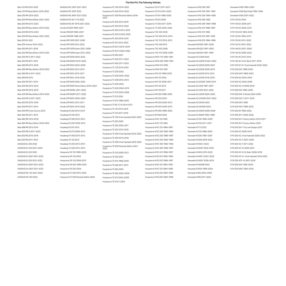 Pieles de filtro PC Racing X-Large, paquete de 3 para KTM 350 XC-F edición de fábrica 2022 Foto 4 de 4