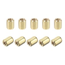 M2 x 3mm Female to Female Hex Brass Spacer Standoff 20pcs