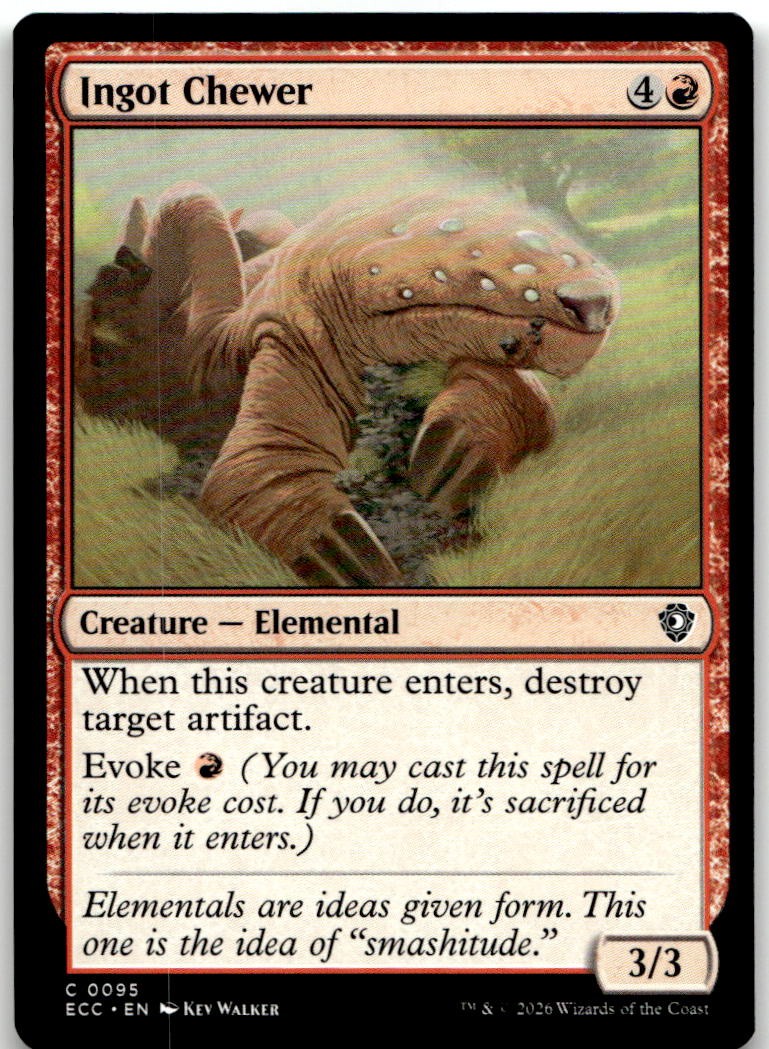 Ingot Chewer 95 Common Commander: Lorwyn Eclipsed Magic: The Gathering Near Mint