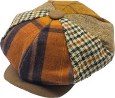 Baker Boy Hat Oversized Look 8 Panel Classic Big Apple Style Patch Newsboy Cap