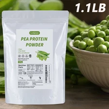 1.1LB Organic Pure Pea Protein Powder Gluten-Free/Unflavored/Non-GMO/Vegan US