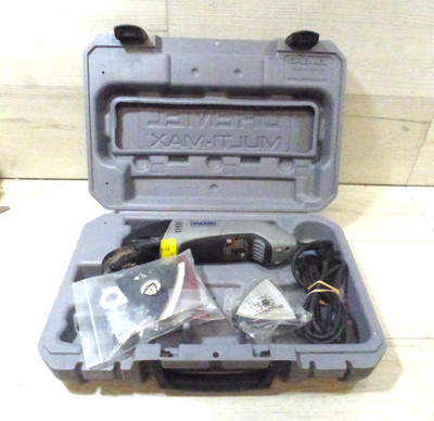 Dremel Multi-Max 6300 Oscillating Tool with Blades Sanding Pads and Manual
