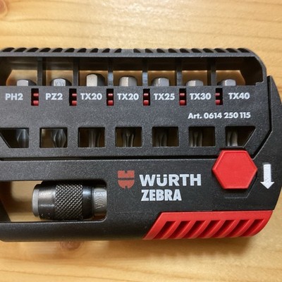 Würth Zebra Bit Set 9-teilig
