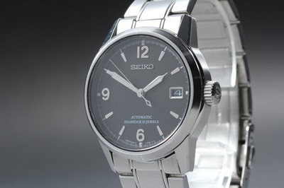 Near MINT Seiko 6R15-00B0 SCVS011 Black Dial 37mm Diashock Automatic Watch JAPAN
