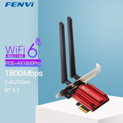 AX1800 WiFi 6 PCIe Card Dual Band Wireless Network Adapter Bluetooth for Desktop
