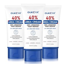 OUKEYA Urea Cream 40 Percent Tube 3 Oz, 3 Ounce Pack of 3 , 3