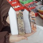 10.3LB 10Pcs Natural Quartz Crystal Jasper Skull Point Mixed Stones Healing — photo 9