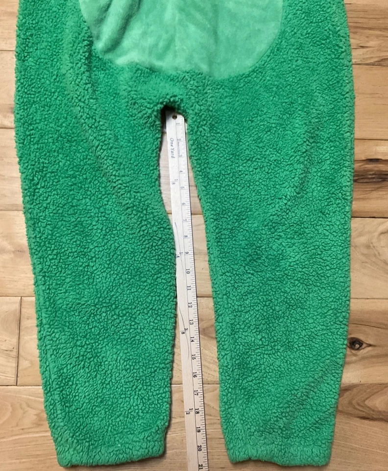 Disfraz de mono de felpa DRAGÓN verde con alas rosa y verde. adulto talla M, una pieza. Foto 2 de 4