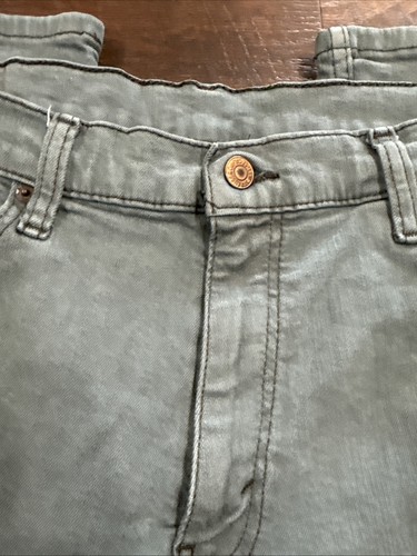 Levi’s 511 Slim Fit Jeans W36 L32 Teal Mens Casual Denim Stretch Tapered Leg - Picture 6 of 9