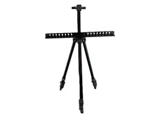 Adjustable Black Metal Tripod Easel 160cm Folding for Painting Whiteboard - Used