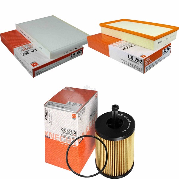 Mahle / Knecht Innenraumfilter LA 182 Luftfilter LX 792 ÖLfilter OX 556D-image