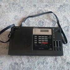 Sony ICF-2001 PLL Synthesized FM/AM/SSB/CW Radio Manual Direct Tuning Black