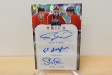 2024 Leaf Metal Trios Jeremy Roenick, Ed Belfour & Steve Larmer Triple Auto 1/1