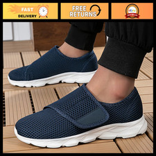 Blue Casual Orthopedic Shoes for Wide Feet - Soft, Comfortable Diabetic Walking