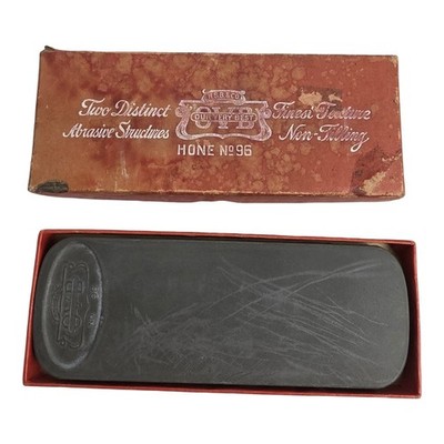Vintage H.S.B. & Co. Hone No. 96 in Box Sharpening Honing Stone Our Very Best