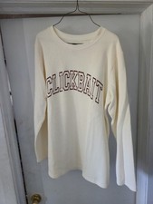 David Dobrik Clickbait Waffle Thermal Shirt size Extra Large XL NWOT