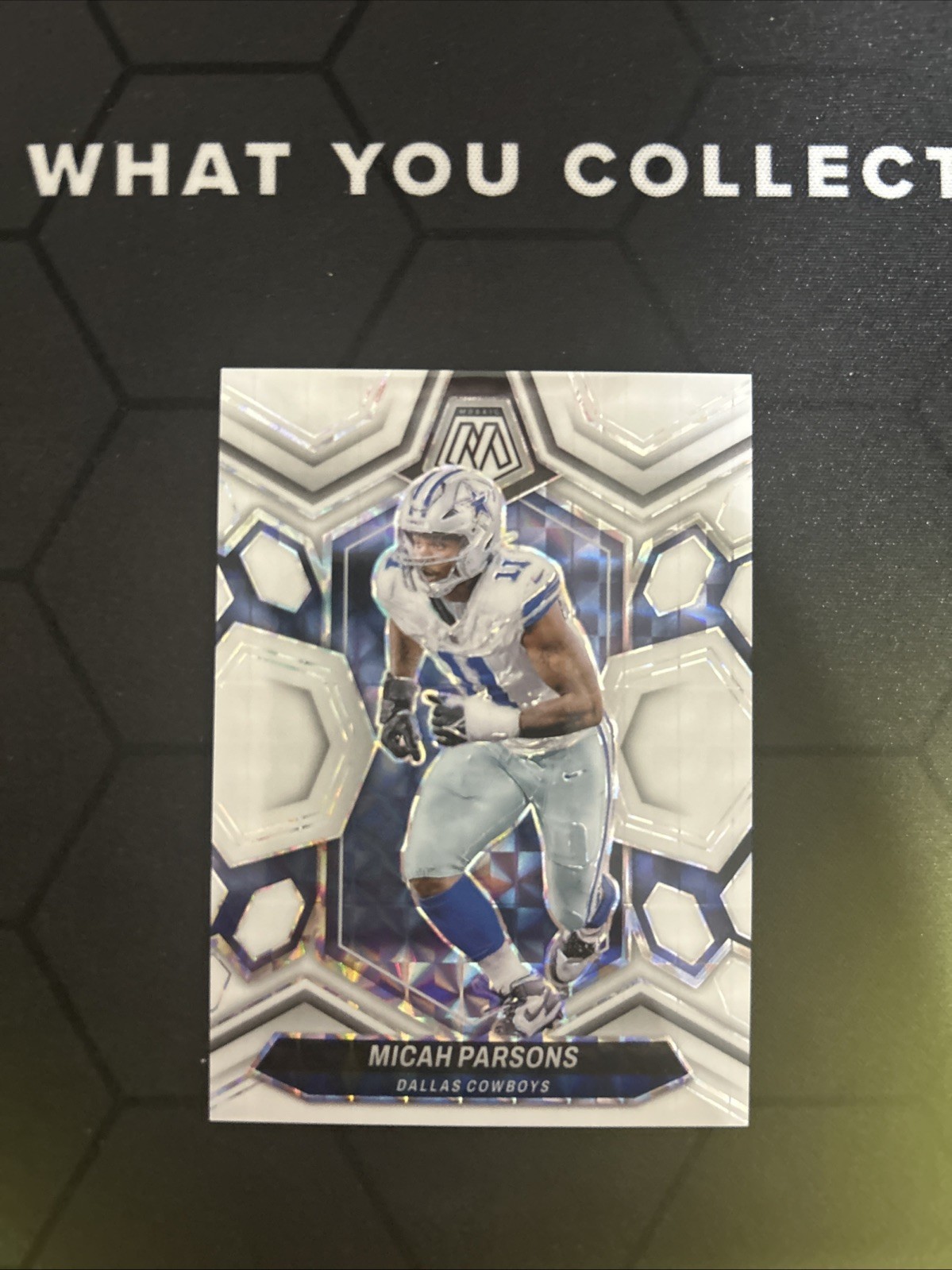 2024 Mosaic Micah Parsons White Prizm /25 #62 Color Match
