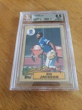 1987 Topps Future Stars Bo Jackson #17(RC) Kansas City Royals Beckett 8.5