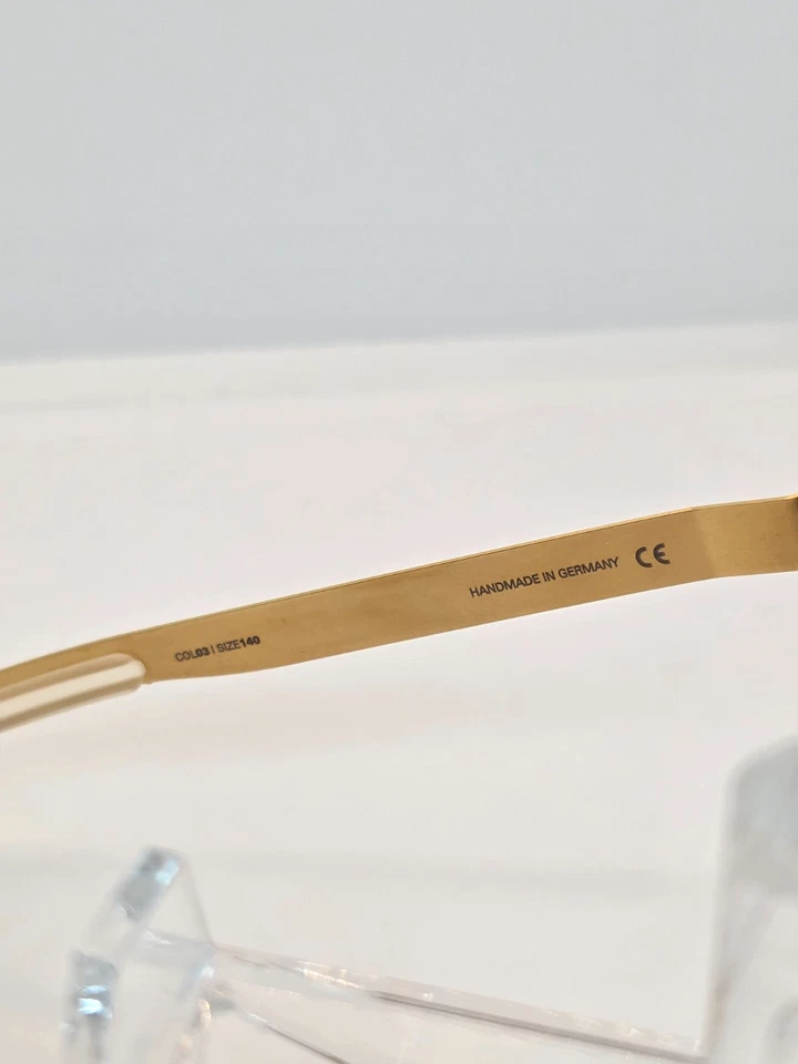 Nuevas gafas Mykita "Nana" con marco de metal dorado hechas en Alemania 53-20-140 Foto 3 de 4