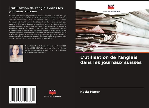 L'utilisation De L'anglais Dans Les Journaux Suisses Katja Murer Taschenbuch-image