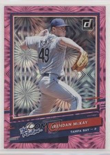 2020 Panini Donruss The Rookies Pink Fireworks Brendan McKay #R-7 00gy