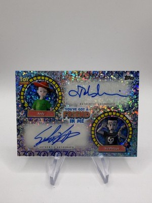 Topps Toy Story John Morris as Andy Erik von Detten as Sid Dual Auto /30 #YGF-MV