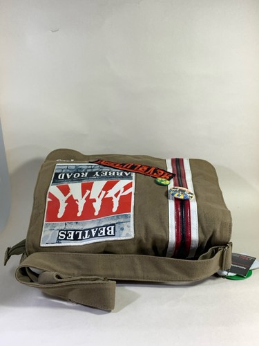 Disaster Designs Beatles Abbey Road 2006 Crossbody Khaki Canvas Tasche mit Abzeichen - Bild 7 von 23