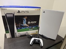 Sony PlayStation 5 White 825GB Disc Edition +Controller Original Box Barely Used