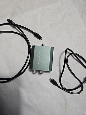 Analog to Digital Audio Converter,Hdiwousp Aluminum RCA to Optical with Optical 