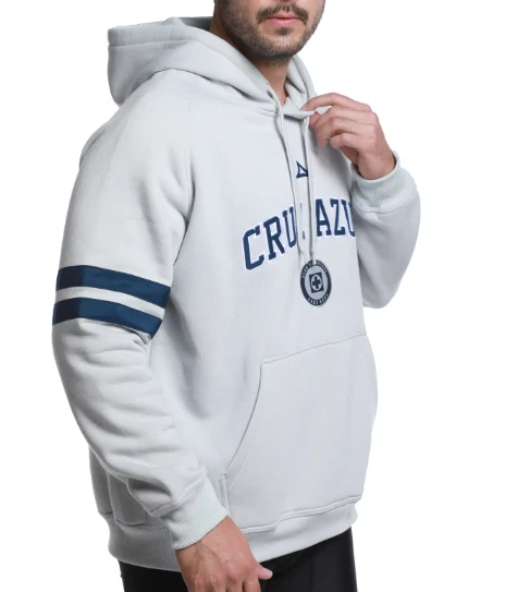 CRUZ AZUL URBAN HOODIE PIRMA GREY  LIGA MX MEN 2025 MEXICO - Image 4 of 4
