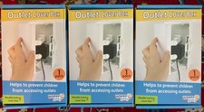 Wappa Baby Double Lock Safety Outlet Cover Box Lot Of 3 W/ Switch Plate Covers