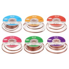 Solder Wick Braid No-Clean Desoldering Braid 0.04-0.14 Inch x 5 Feet 1 Set