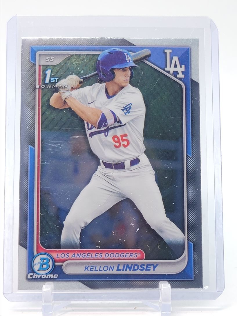 KELLON LINDSEY 2024 BOWMAN CHROME DRAFT 1ST BASEBALL DODGERS Q3100
