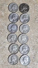 Washington Silver Quarters Mixed Lot of 12, 25C US Coins