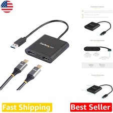StarTech 4K 30Hz USB 3.0 Dual HDMI Adapter Windows Productivity Boost