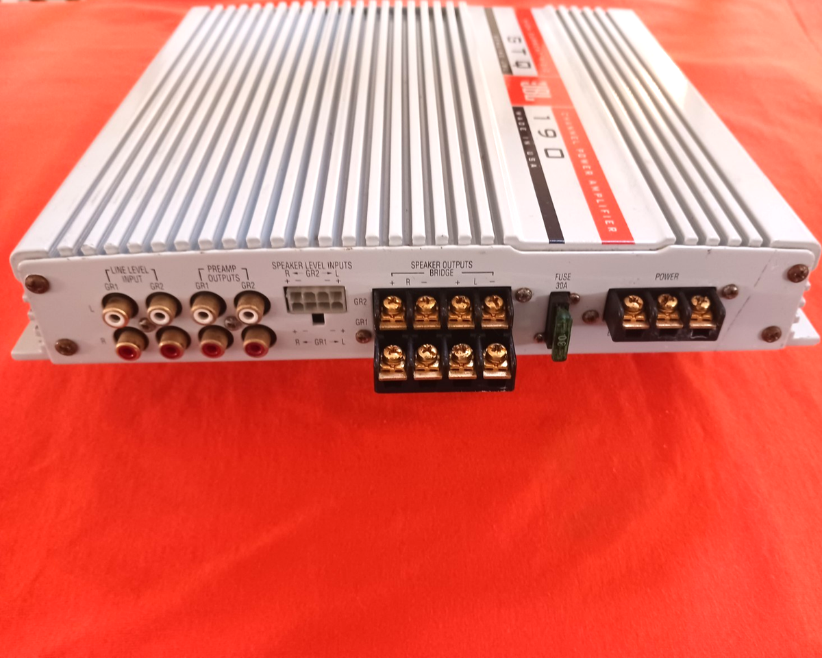 JBL GTQ 190 Old School Car Amp 4 Channel 4/3/2 MADE IN USA Grand 