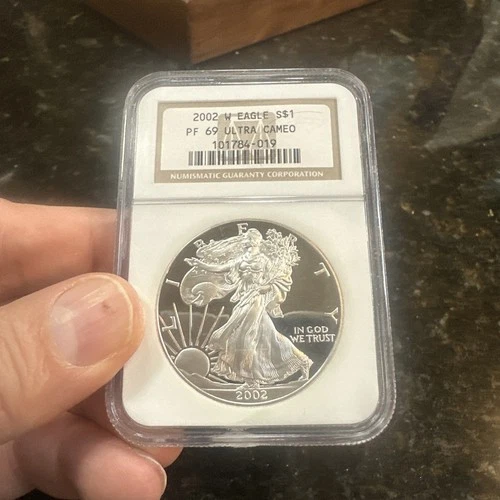 2002 W American Eagle Silver PF69 Ultra Cameo NGC