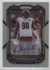 2022 Panini Prizm Rookies Silver Prizm Auto Phidarian Mathis #390 Auto 6o3