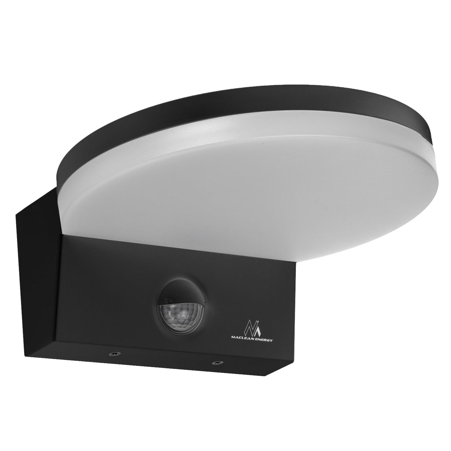 Lampe LED à détecteur de mouvement PIR MCE344 B applique noire 15W pour escalier sombres
