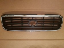 For 1998-2002 Toyota Land Cruiser Front Grille Chrome Shell Black Insert Plastic