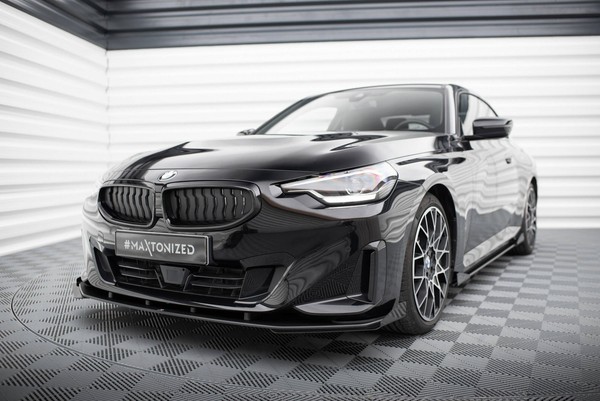 Front StoßStange Flaps Passend FüR BMW 2 Coupe G42 Schwarz Hochglanz-image