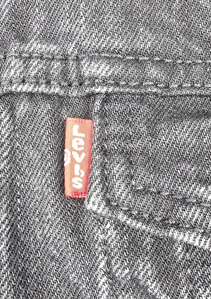 Levi's Men's XL Faded Black Denim Trucker Jacket 72334-0144 100% Cotton, photo 4 of 5