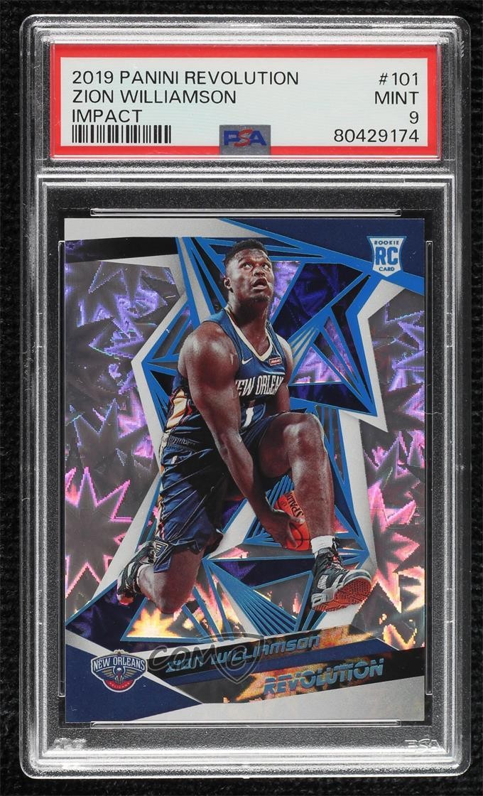 2019 Panini Revolution Rookies Impact /149 Zion Williamson #101 PSA 9 MINT 0v5q