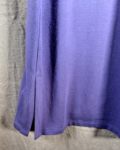 Eileen Fisher Large Women's Lilac Purple Short Sleeve Knee Length T-shirt Dress - Picture 2 of 12